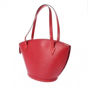 Louis Vuitton Saint Jacques Leather Shopping Epi Bag Red Shoulder